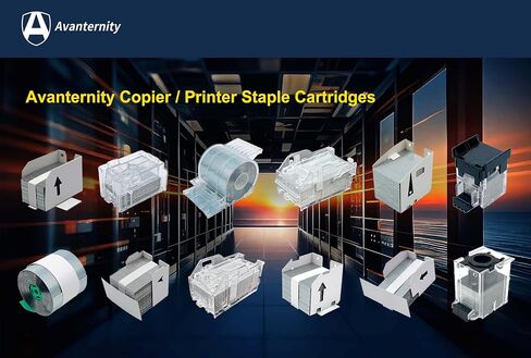 تعبئة Avanternity الأساسية ، متوافقة مع حامل Kyocera SH-12 SH12 Staple (حزمة من 4 صناديق) in Kuwait