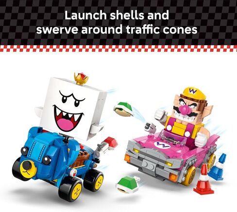 LEGO Super Mario: Mario Kart – Wario & King Boo Building Toy for Kids - Buildable Car Toys W/Drifting Action for Boys & Girls, Ages 8+ - Pretend Play Gift Idea for Birthdays & Any Gaming Fans - 72038 in Saudi Arabia