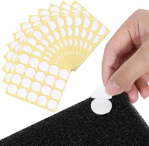 240pcs ألواح الرغوة الصوتية الشريط مزدوج الجوانب القابلة للإزالة ملصقا صافا الشريط الثقيل التثبيت صوتي للادة اللاصقة تدقيق المعجون الشفافة للألواح الصوتية الجدران (0.8 بوصة جولة) in Saudi Arabia