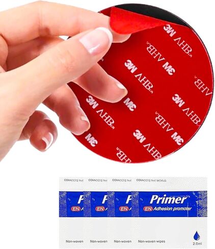 3M VHB Double-Side Mounting Eclcles Dircles ، قطره 2in ، مقاوم للماء ، شريط التثبيت الثقيل المقاوم للحرارة للزخرفة المنزلية ، يشمل 4 منصات لزجة بديلة (الجولة 2*2-40pcs) in Kuwait