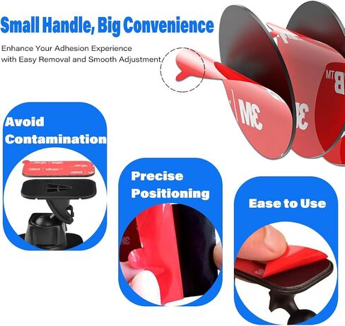 3M VHB Double-Side Mounting Eclcles Dircles ، قطره 2in ، مقاوم للماء ، شريط التثبيت الثقيل المقاوم للحرارة للزخرفة المنزلية ، يشمل 4 منصات لزجة بديلة (الجولة 2*2-40pcs) in Kuwait