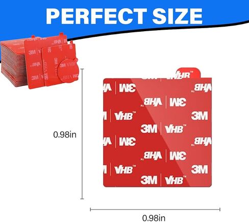 3M VHB Double-Side Mounting Eclcles Dircles ، قطره 2in ، مقاوم للماء ، شريط التثبيت الثقيل المقاوم للحرارة للزخرفة المنزلية ، يشمل 4 منصات لزجة بديلة (الجولة 2*2-40pcs) in Kuwait