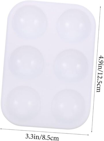 Gatuida 12pcs لون الطلاء البلاستيكي للفنانين السطح الأملس DIY صواني خلط المائية لصياغة ورسم مشاريع الرسم in Saudi Arabia