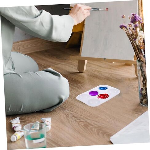 Gatuida 12pcs لون الطلاء البلاستيكي للفنانين السطح الأملس DIY صواني خلط المائية لصياغة ورسم مشاريع الرسم in Saudi Arabia