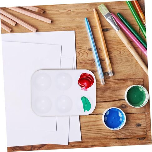 Gatuida 12pcs لون الطلاء البلاستيكي للفنانين السطح الأملس DIY صواني خلط المائية لصياغة ورسم مشاريع الرسم in Saudi Arabia