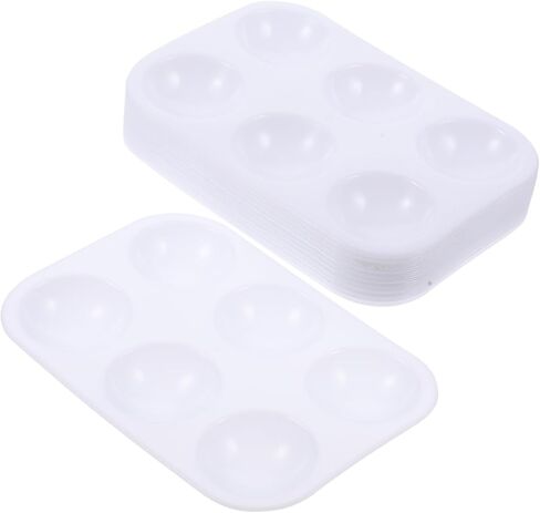 Uonlytech 12pcs بلاستيك ألوان مائية ، فنان سطح سلس ، خلط لخلط الطلاء المريح للطلاء DIY واللوازم الفنية in Kuwait