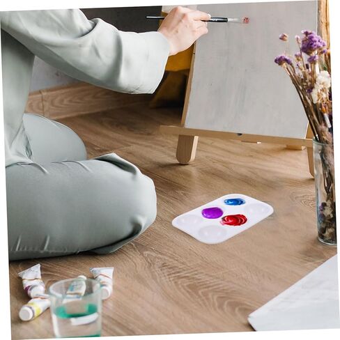 Gadpiparty 12pcs لون الطلاء البلاستيكي صواني خلط متعدد الاستخدام in Kuwait