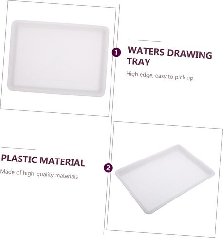 2pcs Water Painting Plates for Boys and Girls Non-Toxic Pigment Tray for Creative Water Drawing Activities for Art Supplies and Educational Fun in Saudi Arabia