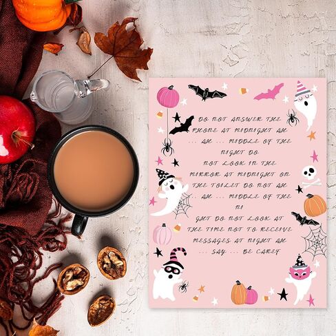 Whaline 60 Sheets Halloween Hallowery Leathead Paper Pumpkin Ghost Bat Paper for Party Invitations School Office Printing ، 8.5 × 11 Inch in Kuwait