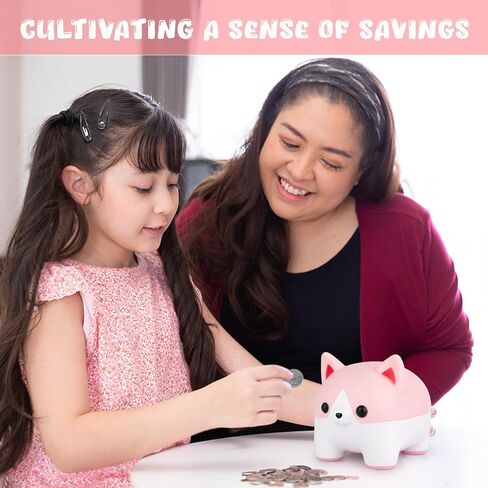Corgi Piggy Bank for Kids ، Unbreakable Piggy Bank Girls Bank Money Bank for Kids in Kuwait