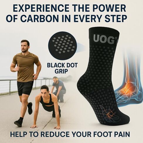 UOG (United One Foot Pain Goots للرجال والنساء. ألم الكعب ، التهاب اللفافة الأخمصية ، أقدام باردة ، تشنجات العجل. صنعت في الولايات المتحدة الأمريكية. in Kuwait