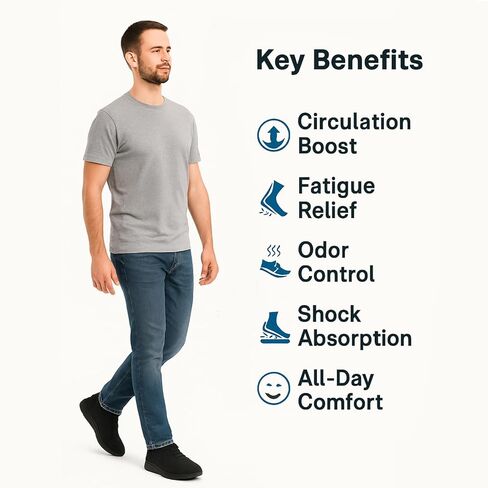 UOG (United One Foot Pain Goots للرجال والنساء. ألم الكعب ، التهاب اللفافة الأخمصية ، أقدام باردة ، تشنجات العجل. صنعت في الولايات المتحدة الأمريكية. in Kuwait