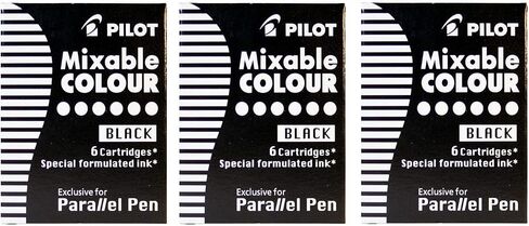 Pilot Ink Cartridges, Black, Pack of 3 Boxes of 6 Refills in Saudi Arabia