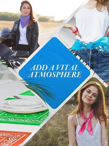 Unittype 60 Pieces Unisex Paisley Bandanas Bulk Multi Purpose Cowboy Bandanas Novelty Headband Handkerchief for Women Men Party Costume in Kuwait