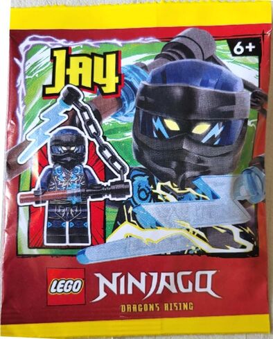 Lego Ninjago Dragons Rising Season 2: Evil Jay Minifigure مع Lightning Scythe in Saudi Arabia