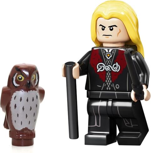 Lego Harry Potter Minifigure - Lucius Malfoy (مع Pigwidgeon Owl و Cane و Wand) 75978 in Saudi Arabia