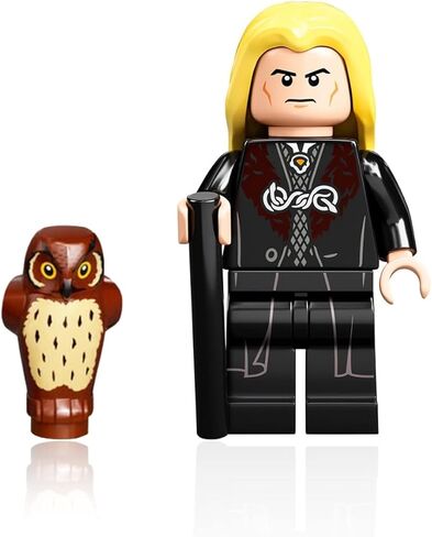 Lego Harry Potter Minifigure - Lucius Malfoy (مع Pigwidgeon Owl و Cane و Wand) 75978 in Saudi Arabia