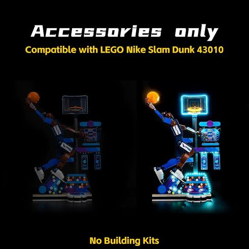 ضوء LED المتوافق مع Lego Nike Slam Dunk ، الإضاءة الإبداعية متوافقة مع LEGO 43010 - باستثناء الطوب (ضوء الإصدار الكلاسيكي) in Saudi Arabia
