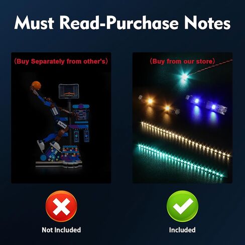 ضوء LED المتوافق مع Lego Nike Slam Dunk ، الإضاءة الإبداعية متوافقة مع LEGO 43010 - باستثناء الطوب (ضوء الإصدار الكلاسيكي) in Saudi Arabia