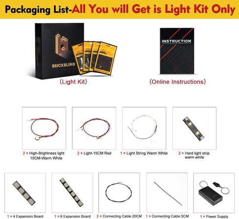 BrickBling LED Lighting Compatible with Lego Technic Ford Bronco SUV Car - Light Kit Compatible with Lego 42213 - Exluding Model Car (RC Version Light) in Saudi Arabia