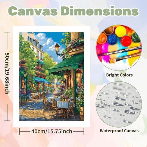 Ceiomez Cat Paint by Numbers Kit for Adults, Cat with Book Paint by Number, DIY Adult Paint by Number Kits on Canvas Without Frame for Home Wall Decor 16x20in in Kuwait