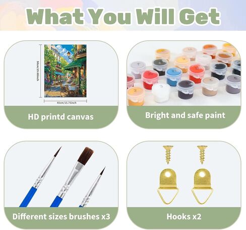Ceiomez Cat Paint by Numbers Kit for Adults, Cat with Book Paint by Number, DIY Adult Paint by Number Kits on Canvas Without Frame for Home Wall Decor 16x20in in Kuwait
