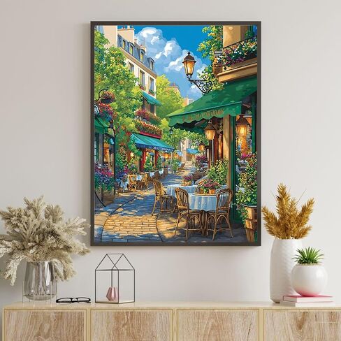 Ceiomez Cat Paint by Numbers Kit for Adults, Cat with Book Paint by Number, DIY Adult Paint by Number Kits on Canvas Without Frame for Home Wall Decor 16x20in in Kuwait
