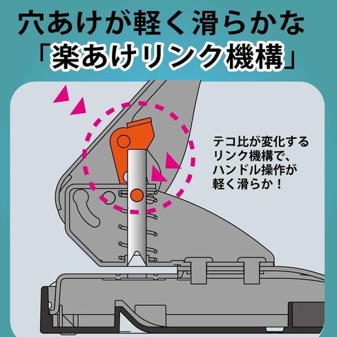 Kokuyo 2-Hole Punch ، سعة 37 ورقة 37 ، حجم مثالي لأوراق A4/B5/A5 مع دليل الورق القابل للتعديل وعلامات الموضع ، الأحمر (PN-G37R) in Saudi Arabia