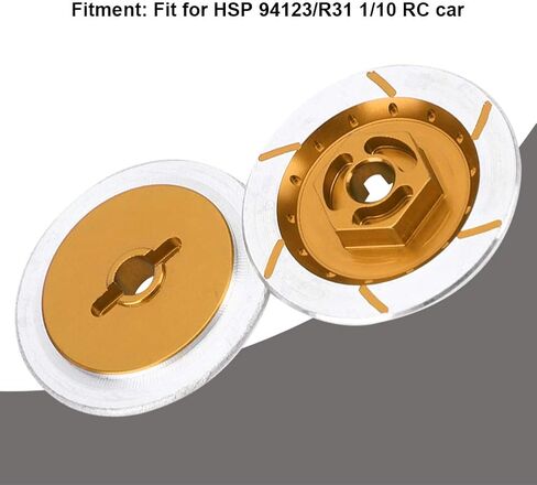 RitoeasySports 4pcs قرص الفرامل RC Car ، سبيكة الألومنيوم RC Wheel Brake Discor in Kuwait