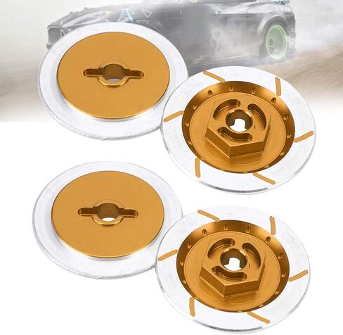 RitoeasySports 4pcs قرص الفرامل RC Car ، سبيكة الألومنيوم RC Wheel Brake Discor in Kuwait