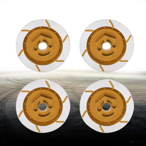 RitoeasySports 4pcs قرص الفرامل RC Car ، سبيكة الألومنيوم RC Wheel Brake Discor in Kuwait