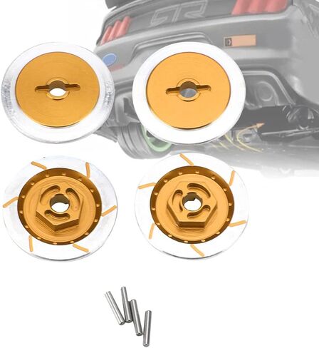 RitoeasySports 4pcs قرص الفرامل RC Car ، سبيكة الألومنيوم RC Wheel Brake Discor in Kuwait