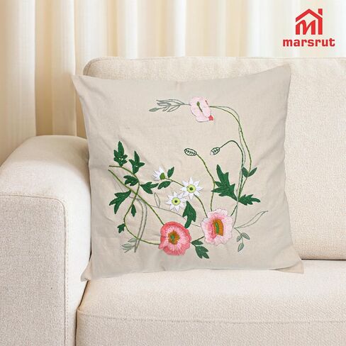 2 مجموعة مجموعة وسادة تطريز بما في ذلك علبة وسادة تغطية الوسادة مع رسومات كبيرة وسوستة ، والإبر ، وخيوط وأدوات التعليمات لحرف الطاقم الدانتيل (تصميم الزهور ، لا لبوس ، ب) ب) ب) ب) ب) in Kuwait