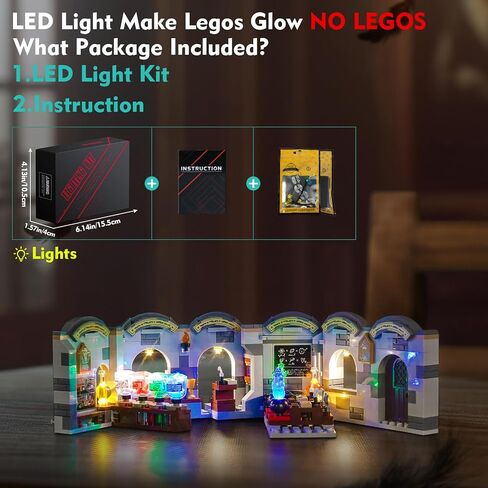 مجموعة مصباح LED متوافقة مع قلعة Lego Hogwarts: فئة Poration in Saudi Arabia