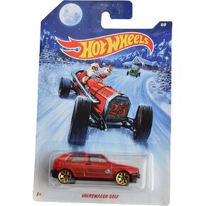 Hot Wheels Volkswagen Golf - Holiday Hot Rods - Red 8/8 in Kuwait