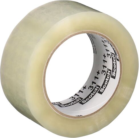 Scotch High Tack Box Sealing Tape 311+, Cold Shipping, Freezer Storage, Clear Color, 48 mm x 100 m (Pack of 1) in Saudi Arabia