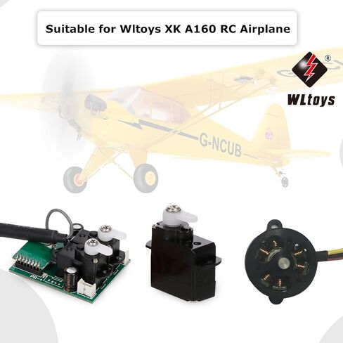 Huiop XK A160 Servo ، A430.010 XK A160 RC Airplane Airplane Motor 7.4V 2500KV PRAPERAIN in Saudi Arabia