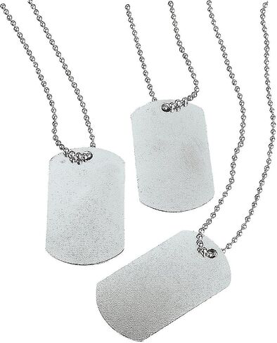 Fun Express - Dog Tag Necklaces - Jewelry - Necklaces - Dog Tag Necklaces - 12 Pieces in Saudi Arabia
