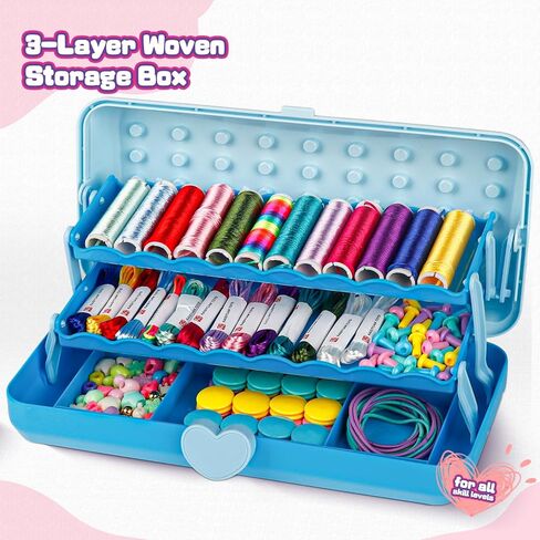 CMIOLACUNA سوار الصداقة مجموعة مجموعة للفتيات ، 3 طبقات التخزين الفنون والأساور الحرف مجوهر in Kuwait