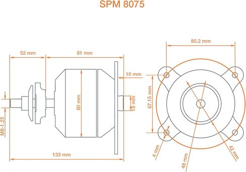 Spektrum Avian 8075-230Kv Outrunner Brushless Motor, SPMXAM4800 in Saudi Arabia