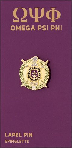أوميغا Psi Phi دبابيس طية صدر السترة Fraternity Divine 9 OPP شعار المينا مصنوعة من المعدن (دبوس J) in Kuwait