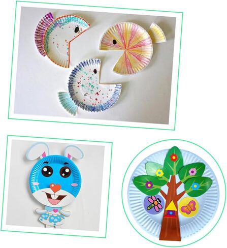 VALICLUD 60Pcs Colorful Drawing Plates Painting Trays for Creative Hand Drawing Supplies for Art Projects Parent Activities in Saudi Arabia