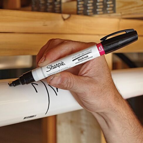SHARPIE Oil-Based Paint Marker, Medium Point, Black, 1 Count - Great for Rock Painting in Saudi Arabia