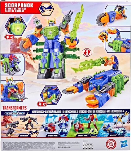Transformers CYBERWORLD Scorponok Strike Battle Set, Converting Action Figure Playset with Lights and Sounds, Robot Toys for Boys and Girls 6 and Up in Saudi Arabia
