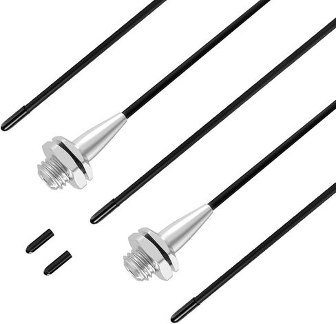 Orange 5pcs Universal Antenna Plastic Hose, with Protective Cap and Antenna Base, Suitable for Remote Control of Small Cars, FPVs, Drones, Aircraft, Remote Control of Ships, Models in Kuwait