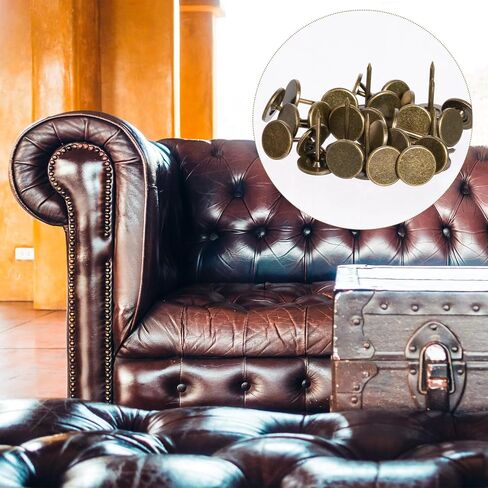 100 pcs مسطح رأس الإبهام إبهام المسامير البرونزية طراز خمر المفروش in Saudi Arabia