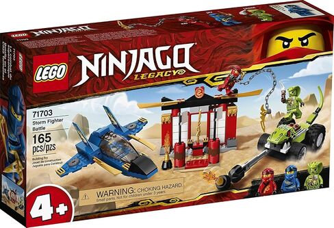 LEGO NINJAGO Legacy Storm Fighter Battle 71703 Ninja Playset Building Toy for Kids Featuring Ninja Action Figures (165 Pieces) in Saudi Arabia
