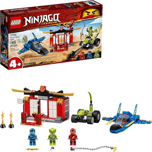 LEGO NINJAGO Legacy Storm Fighter Battle 71703 Ninja Playset Building Toy for Kids Featuring Ninja Action Figures (165 Pieces) in Saudi Arabia