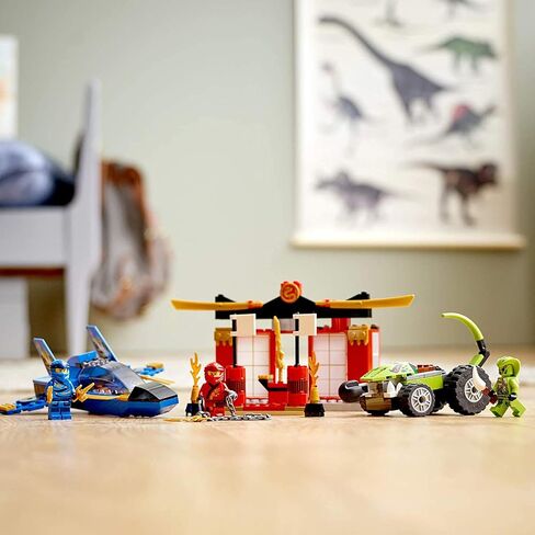 LEGO NINJAGO Legacy Storm Fighter Battle 71703 Ninja Playset Building Toy for Kids Featuring Ninja Action Figures (165 Pieces) in Saudi Arabia