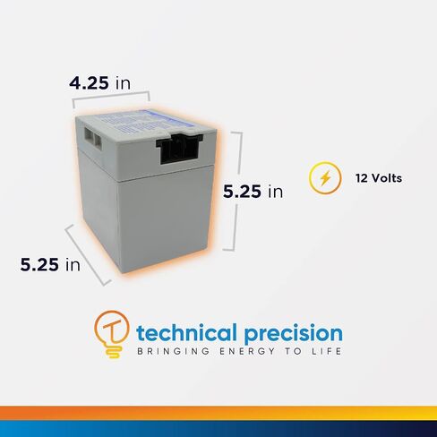 Technical Precision 12V Battery for Ford Mustang P8195 Power Wheels Fisher Price Rechargeable Gray Battery - 1 Unit in Saudi Arabia